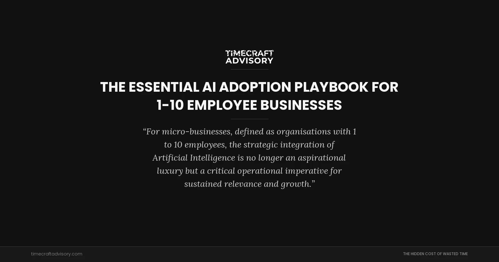 The Essential AI Adoption Playbook for 1-10 Employee Businesses
