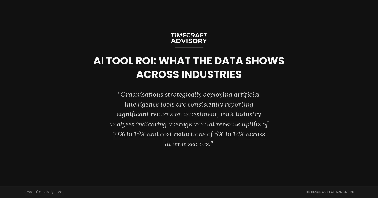 AI Tool ROI: What the Data Shows Across Industries